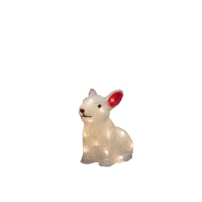 Konstsmide Christmas lights - lapin à piles - 24 x 14,5 x 22 cm - IP44 - transparent