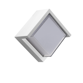 Century Italia Pura - lampe murale/plafonnier - 16 x 16 x 10 cm - 10W LED inclus - IP65 - blanc