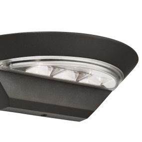 Searchlight Keddington - Applique d'extérieur - 25 x 7 cm - 6W LED inclus - IP44 - gris foncé