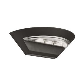 Searchlight Keddington - Applique d'extérieur - 25 x 7 cm - 6W LED inclus - IP44 - gris foncé