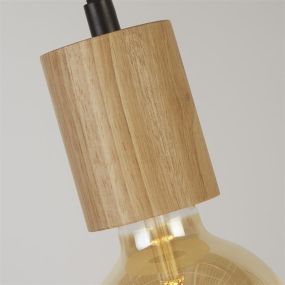 Searchlight Spinny - lampe suspendue - Ø 12 x 207 cm - noir mat
