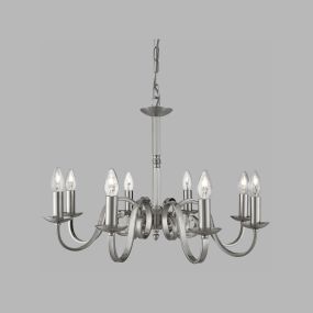 Searchlight Richmond - lustre - Ø 65 x 94 cm - argent satiné