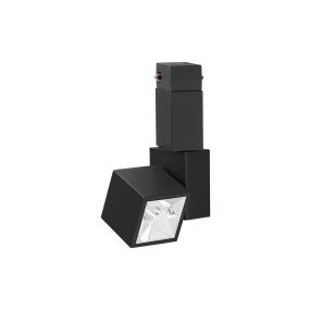 Nova Luce Buxton L - luminaire sur rail magnétique - 3,6 x 5,7 x 10,5 - 2,5W LED inclus - noir