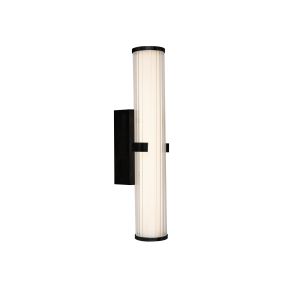 Searchlight Clamp - applique murale - 43 x 8,5 cm - 18W LED dimmable inclus - IP44 - noir et transparent