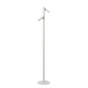 Lucide Antrim - Lampe de lecture rechargeable 2L - 3 x 20 x 120 cm - 2 x 2,2W LED dimmable inclus - IP54 - Avec station de charge sans fil - blanc