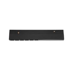 Nova Luce Ultra Slim - luminaire sur rail - 18 x 3,4 cm - 6W LED inclus - couleur de lumière blanc chaud - noir