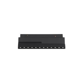 Nova Luce Ultra Slim - luminaire sur rail - 19,5 x 8,1 cm - 12W LED inclus - inclinable - couleur de lumière blanc chaud - noir