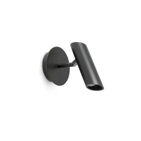 Faro Leo - spot en saillie - Ø 10 x 16 cm - 7W LED inclus - noir mat