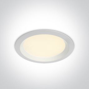 ONE Light UGR19 CCT V Range - éclairage de plafond encastré - Ø 190 mm, Ø 170 mm de découpe - LED 20W incluse - IP44 - blanc