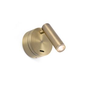Faro Boc - applique murale avec interrupteur - 8,5 x 11 x 17 cm - 3W LED inclus - bronze