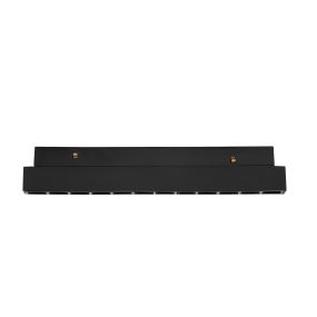 Nova Luce Ultra Slim - luminaire sur rail - 19,5 x 3,4 cm - 12W LED inclus - couleur de lumière blanc chaud - noir