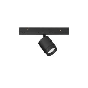 Nova Luce Ultra Slim - spot sur rail - faisceau réglable de 15 à 36 degrés - Ø 4,5 cm - 5W LED inclus - noir