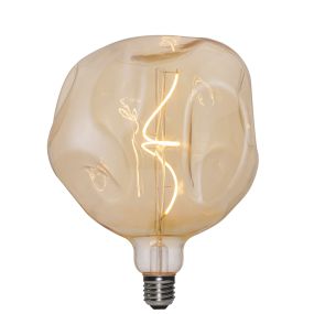 Daylight Italia Ampoule LED bombée - Ø 18 x 21,5 cm - E27 - 5W dimmable - 1800K - ambre