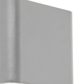 Searchlight Hilperton - Applique d'extérieur - 11,5 x 9 cm - 6W LED inclus - IP44 - gris