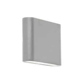 Searchlight Hilperton - Applique d'extérieur - 11,5 x 9 cm - 6W LED inclus - IP44 - gris