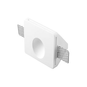 Nova Luce Cirocco - applique encastrée - 10 x 10 cm - 1W LED inclus - crépi blanc