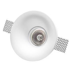 Nova Luce Cosimo - spot à encastrer - Ø 120 mm, Ø 125 mm à encastrer - crépi blanc