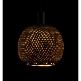 Segula Floating Bamboo LED Oval - Ø 30 cm - E27 - 6W dimmable - 2200K - bronze