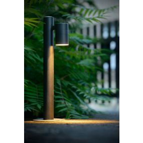 Lucide Arne 1 - lampe de jardin - 50 cm - 5W LED inclus - IP44 - noir