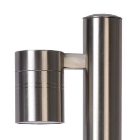Lucide Arne 1 - lampe de jardin - 50 cm - 5W LED inclus - IP44 - chrome satiné