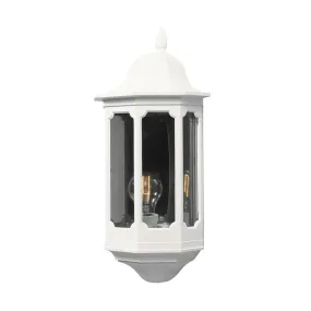 Konstsmide Pallas - applique murale d'extérieur - 14 x 22 x 47 cm - IP23 - blanc mat