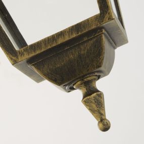 Searchlight New Orleans - lampe suspendue extérieure - Ø 20,2 x 95 cm - IP44 - noir or