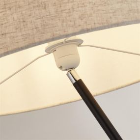 Searchlight Washington - lampadaire - Ø 45 x 155 cm - marron clair et noir