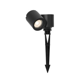 Nova Luce Focus - spot au sol sur pointe - 13,8 x 6,8 x 27 cm - IP54 - noir