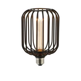 Searchlight Ampoule LED Wire Mesh - Ø 12 x 18,5 cm - E27 - 4,5W dimmable - 2700K - noir