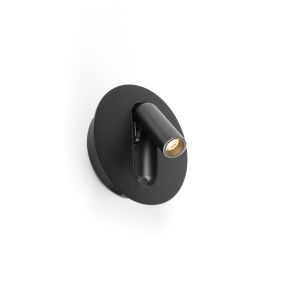 Faro Timit - lampe de chevet avec port usb - 5,3 x 11,2 x 3 cm - 4,5W LED inclus - noir mat
