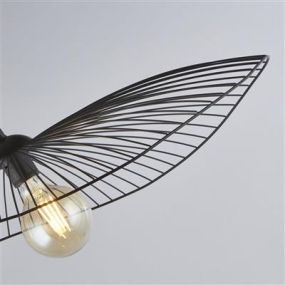 Searchlight Wave - lampe suspendue - 53 x 71 x 120 cm - noir