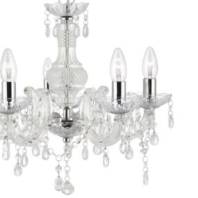 Searchlight Marie Therese - lustre - Ø 48 x 93 cm - chrome
