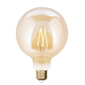 Lutec Smart LED bulb - Lutec Connect - Ø 12,5 x 17,5 cm - E27 - 7,5W - fonction dimming via app - 2200 à 5500K - ambre