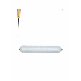 Nova Luce Klelia - lampe suspendue - 97 x 120 x 15 cm - 40W dimmable LED inclus - laiton doré