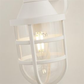 Searchlight Seaside - lampe murale extérieure - 11 x 21 cm - IP44 - blanc