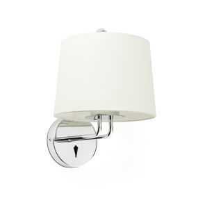 Faro Montreal - applique murale - 21,5 x 19 x 32 cm - beige et chrome