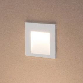 Nova Luce Krypton - applique encastrée - 8 x 7 x 8 cm - 3W LED inclus - IP54 - blanc