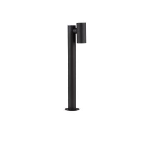 Nova Luce Pec - lampe de jardin - Ø 16 x 70 cm - 8W LED inclus - IP65 - noir sablé