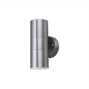 Searchlight Slapton - applique murale extérieure - 6 x 16 cm - IP44 - acier inoxydable