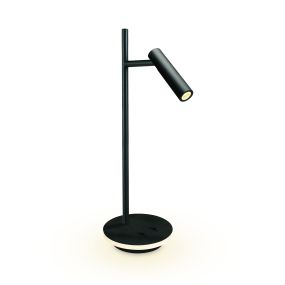 ONE Light - lampe de bureau - Ø 15 x 45,5 cm - 3W + 6W LED inclus - noir
