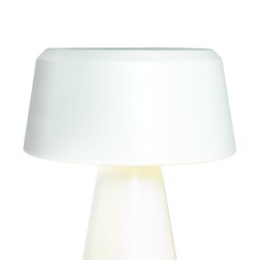 ONE Light Portable Trendy Light - lampe de table rechargeable - Ø 15 x 22 cm - 3W dimmable LED inclus - IP65 - blanc