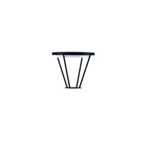 Nova Luce Virtus - lampe de jardin - Ø 30 x 27 cm - 16W LED inclus - IP65 - anthracite foncé