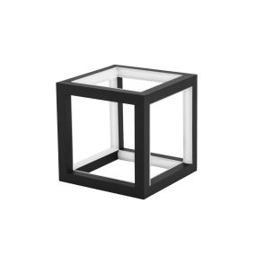 Nova Luce Gabbia - lampe de table - 16 x 16 x 16 cm - 20 LED dimmable inclus - noir sable