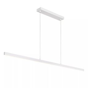 Lucide Sigma - lampe suspendue - 147,7 x 8,2 x 150 cm - 36W LED dimmable inclus - blanc