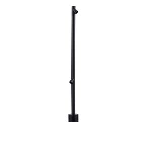 Nova Luce Lord - lampe de jardin - Ø 8 x 90 cm - 8W LED inclus - IP65 - noir sablé