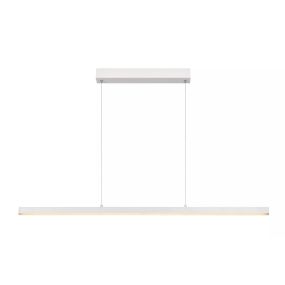 Lucide Sigma - lampe suspendue - 118,5 x 8,2 x 150 cm - 30W LED dimmable inclus - blanc