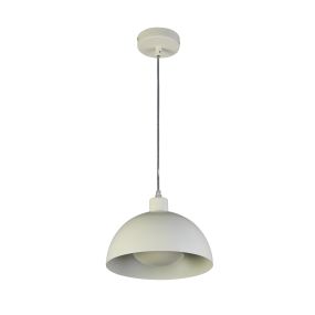 Searchlight Mars - lampe suspendue - Ø 25 x 150 cm - crème mat