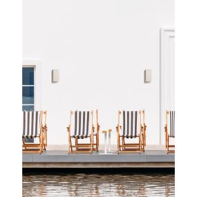 Nova Luce Fuento - applique d'extérieur - 8,6 x 10 x 18 cm - IP65 - blanc