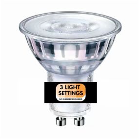 ETH LED Sceneswitch + Memory - GU10 - 5W - 3 niveaux de gradation - 2700K/2500K/2200K - transparent