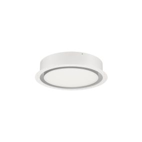 Nova Luce Perfect Profile Trimless - spot à encastrer avec télécommande (incl.) - Ø 400 mm, 475 mm encastré - 24W LED dimmable inclus - 2700K-6000K - blanc